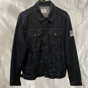 Gap 1969 Jean Jacket American Flag Embroidered